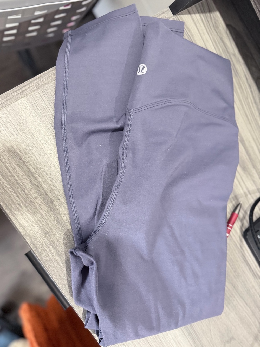 25. Lululemon | Grey Purple Leggings | 6/8 no dot